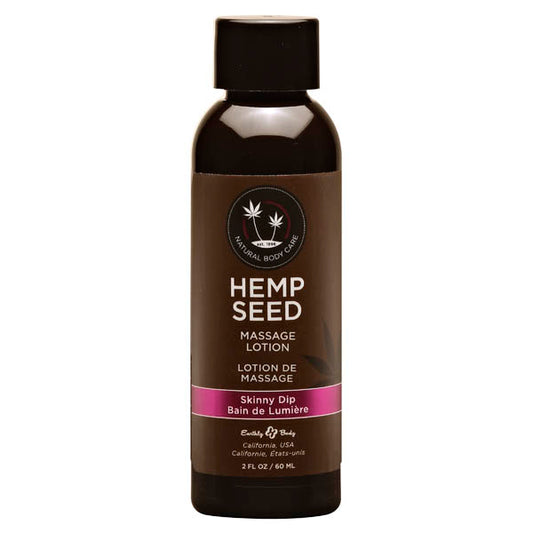 Earthly Body Hemp Seed Massage Lotion - Skinny Dip (Vanilla & Fairy Floss) 60ml