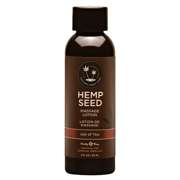 Earthly Body Hemp Seed Massage Lotion - Isle Of You (Coconut Water, Citrus & Vanilla) 60ml