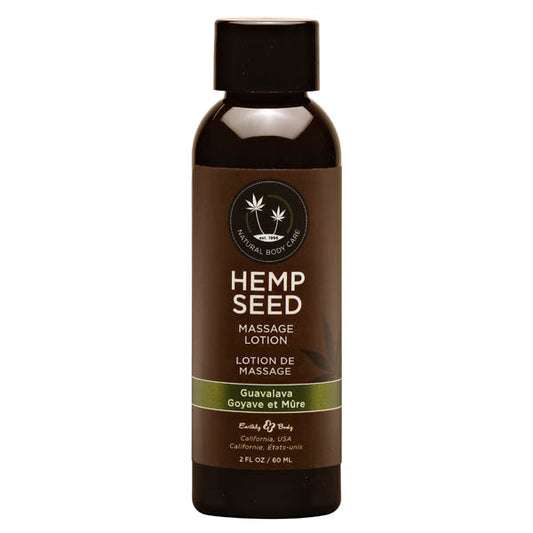 Earthly Body Hemp Seed Massage Lotion - Guavalava (Guava & Blackberry) 60ml