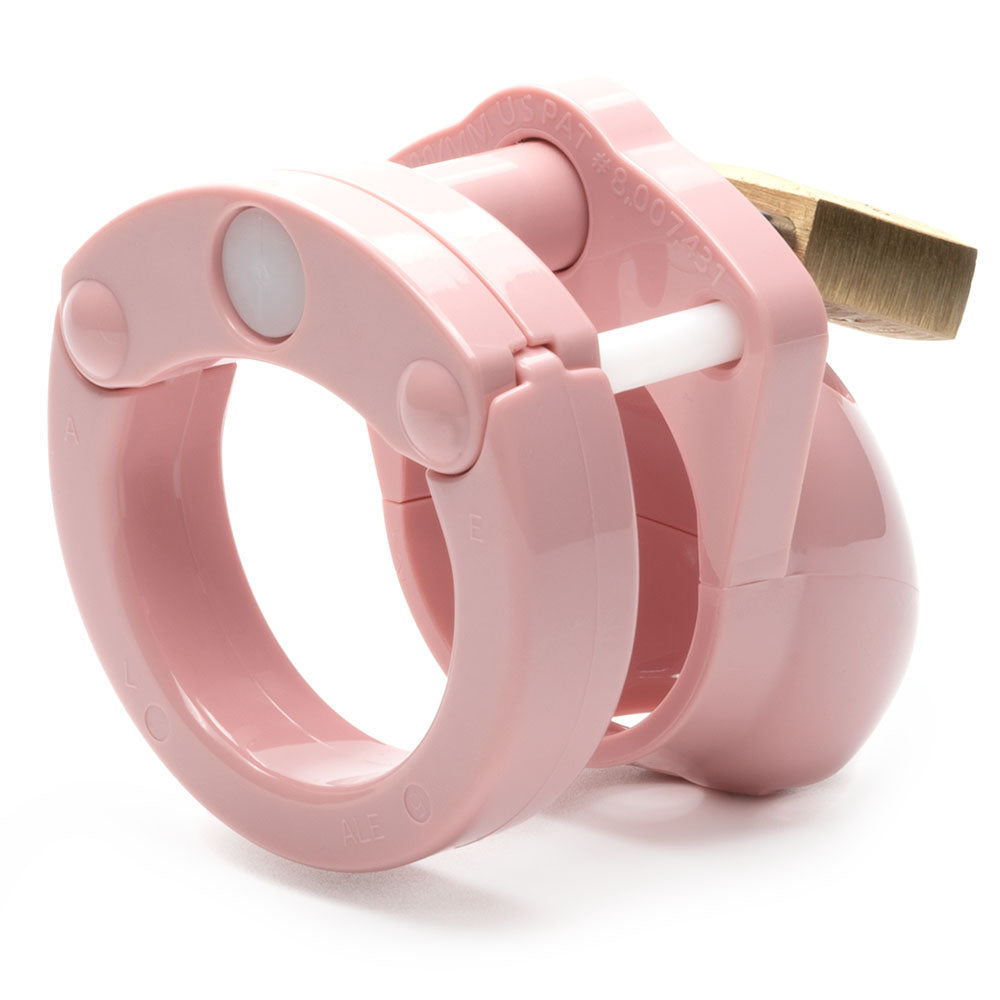 CB-X Mini-Me Black Chastity 1.25" Cock Cage Kit - Pink