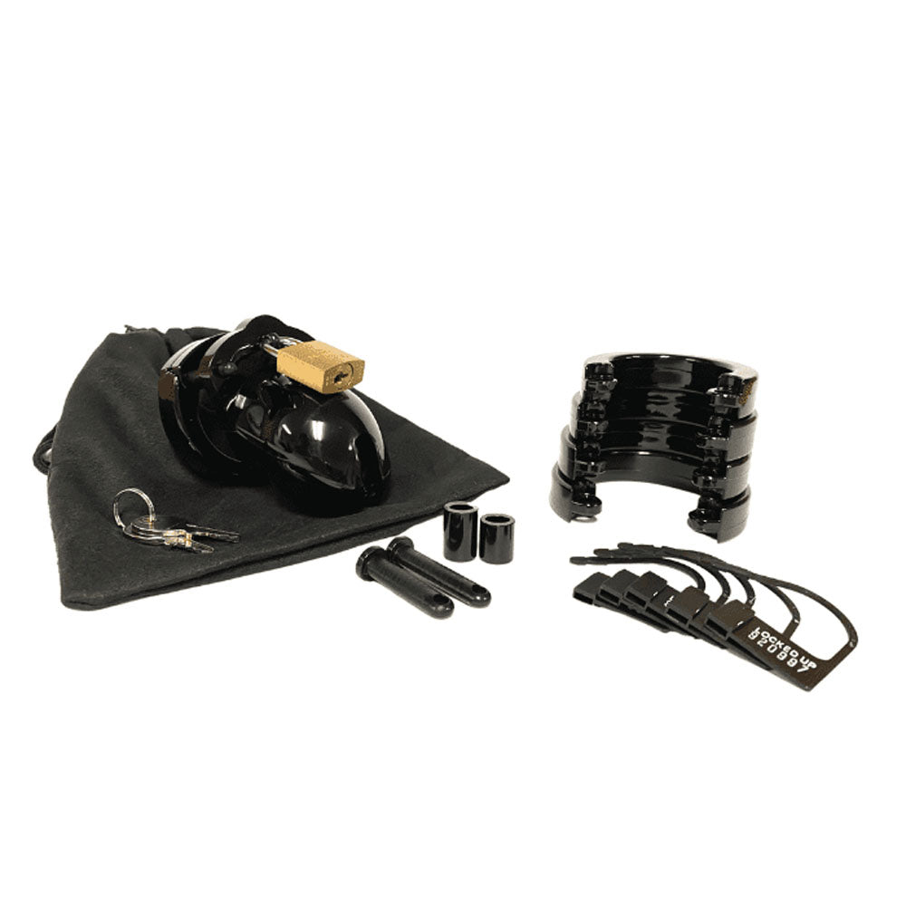 CB-X Mr. Stubb Chastity 1.75" Cock Cage Kit - Black