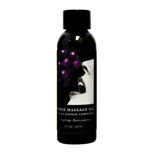 Earthly Body Edible Massage Oil Gushing Grape 60ml