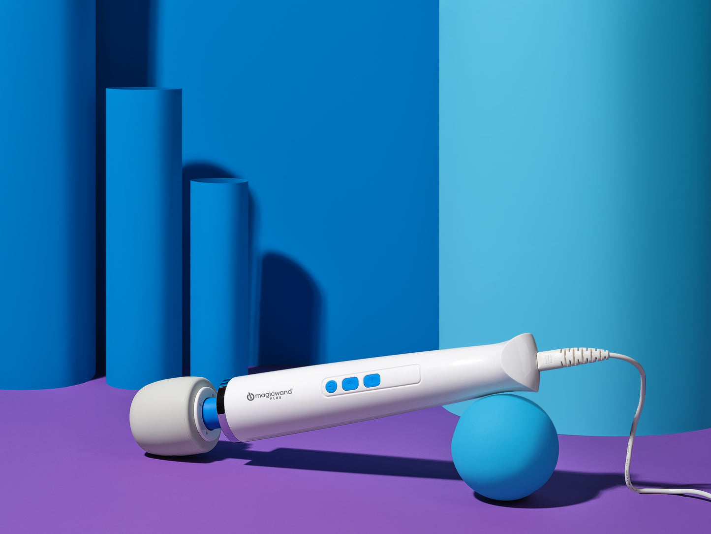 Magic Wand Plus White Powered Massage Wand Vibrator