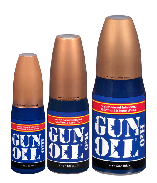 Gun Oil H2O Water Based Lube Lubricant Flip Top Bottle 59ml/120ml/237ml