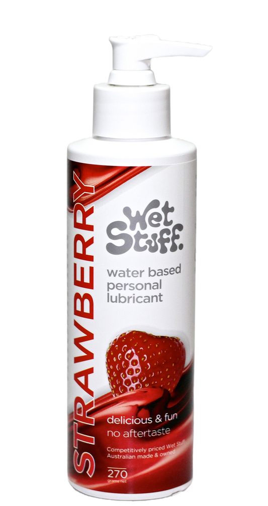 Wet Stuff Strawberry Water Based Lube Lubricant 270g