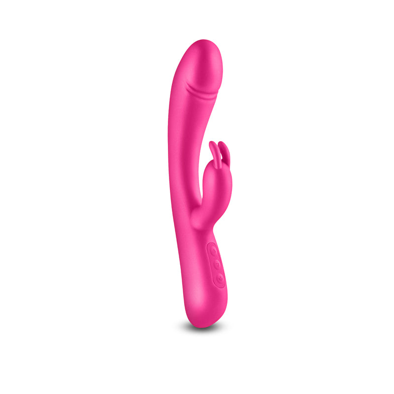 NS Novelties Royals - Divine - Metallic Pink 22.2cm Rechargeable Rabbit Vibrator