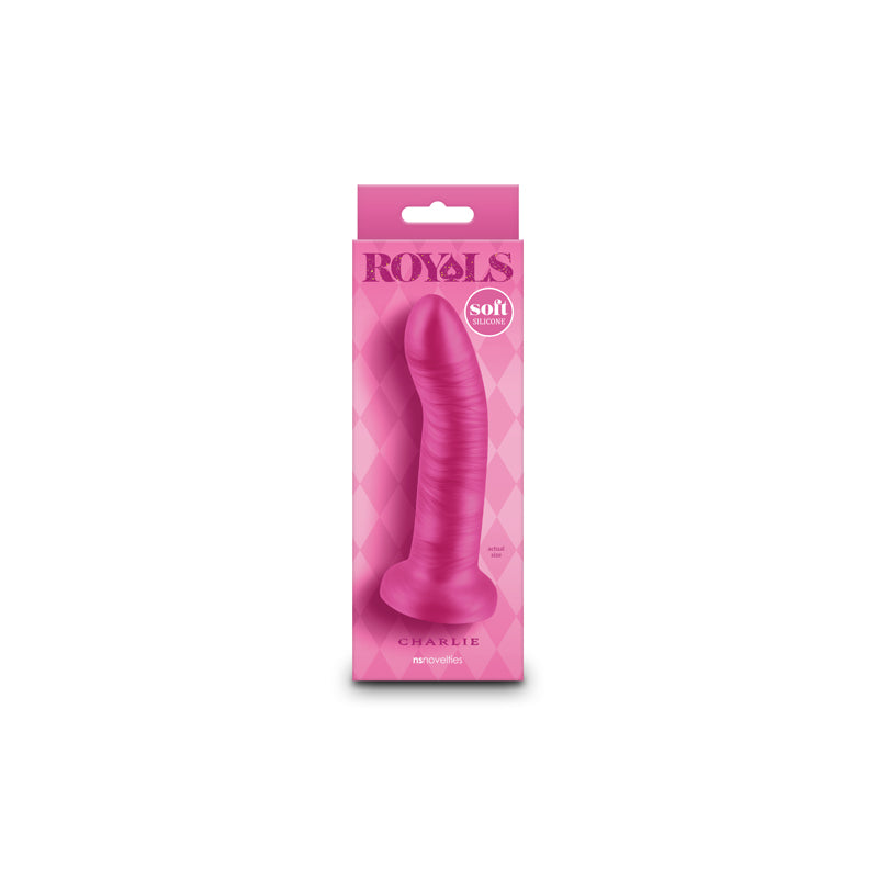 NS Novelties Royals - 5"  Charlie Metallic Pink 13.7cm Dong