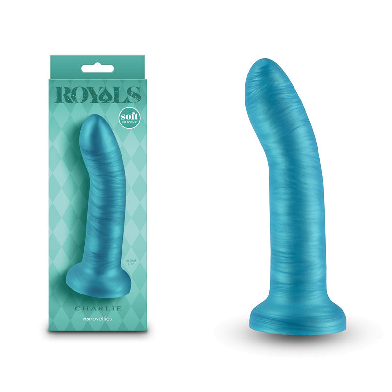 NS Novelties Royals - 6"  Charlie Metallic Blue 17cm Dong