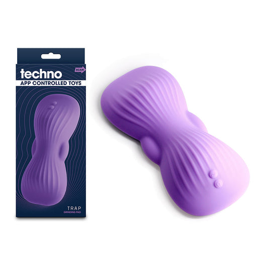 NS Novelties Techno Trap Purple USB Rechargeable Vibrating Grind Pad with App Control