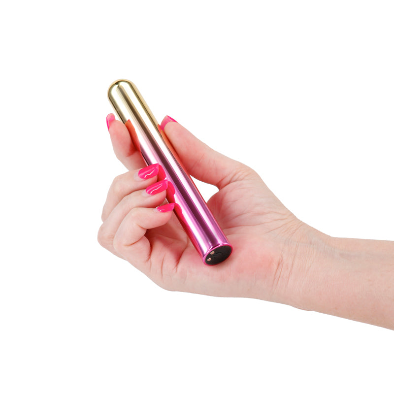 NS Novelties | Chroma Sunrise Large - Metallic Pink/Gold 13.8cm USB Rechargeable Vibrator