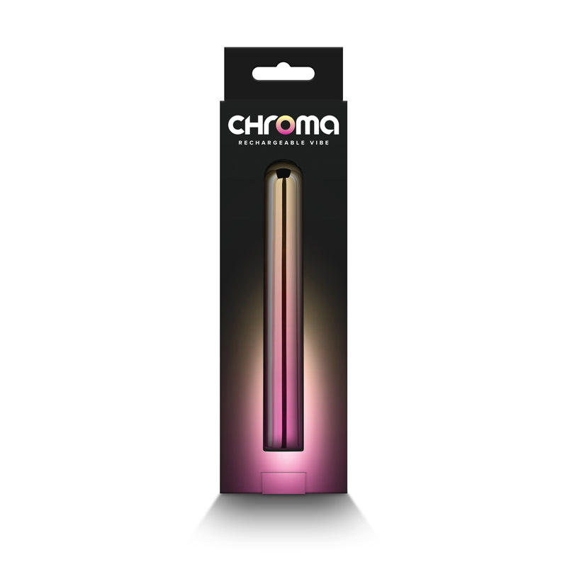 NS Novelties | Chroma Sunrise Large - Metallic Pink/Gold 13.8cm USB Rechargeable Vibrator