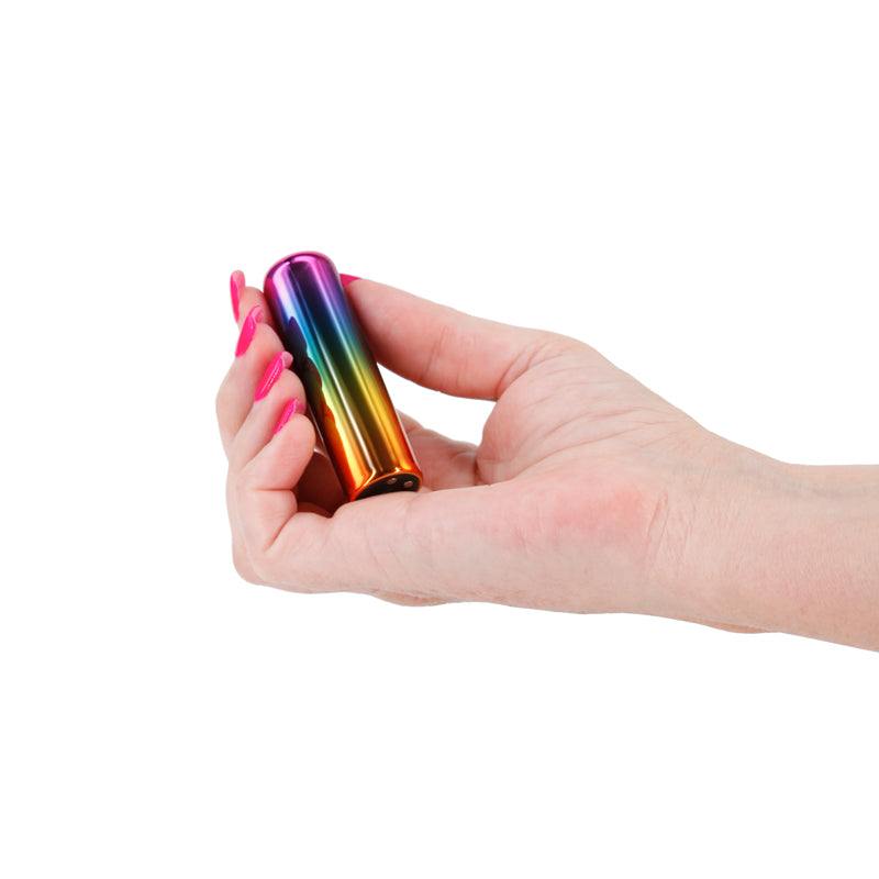 NS Novelties | Chroma Rainbow Small - Metallic Rainbow 6.8cm USB Rechargeable Mini Vibrator