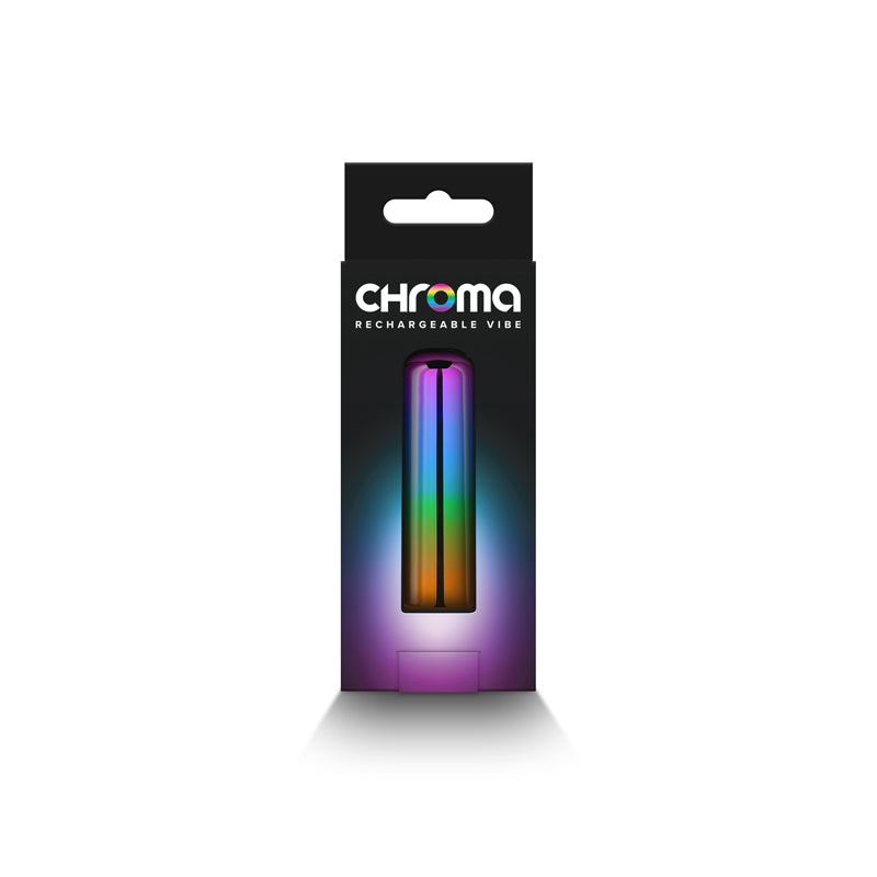 NS Novelties | Chroma Rainbow Small - Metallic Rainbow 6.8cm USB Rechargeable Mini Vibrator