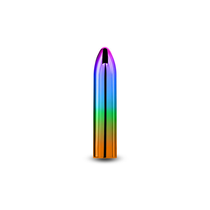 NS Novelties | Chroma Rainbow Medium - Metallic Rainbow 9cm USB Rechargeable Mini Vibrator