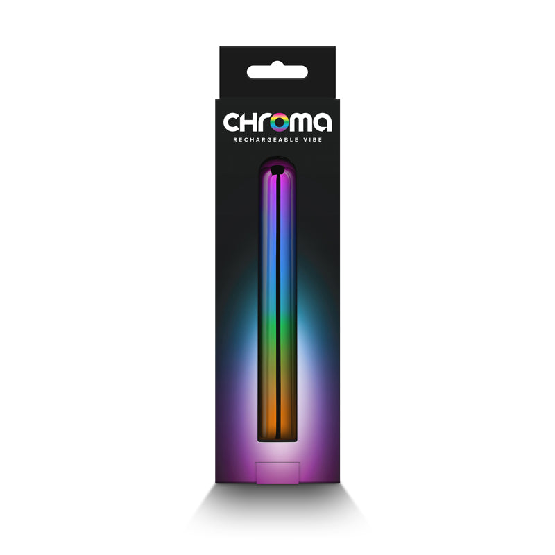 NS Novelties | Chroma Rainbow Large - Metallic Rainbow 13.8cm USB Rechargeable Vibrator