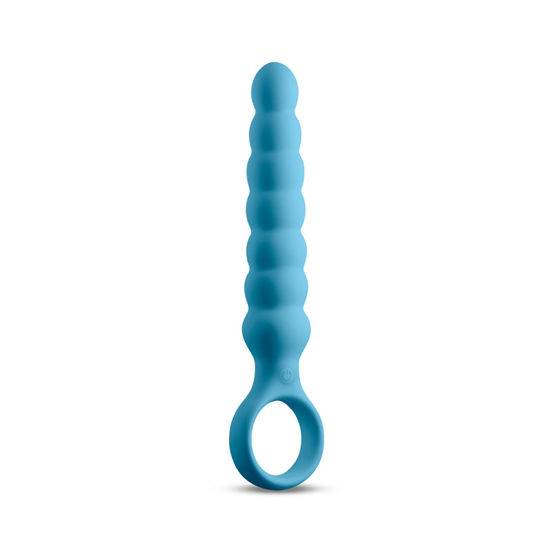 NS Novelties Desire - Lucent - Blue 16.7cm USB Rechargeable Vibrating Anal Bead