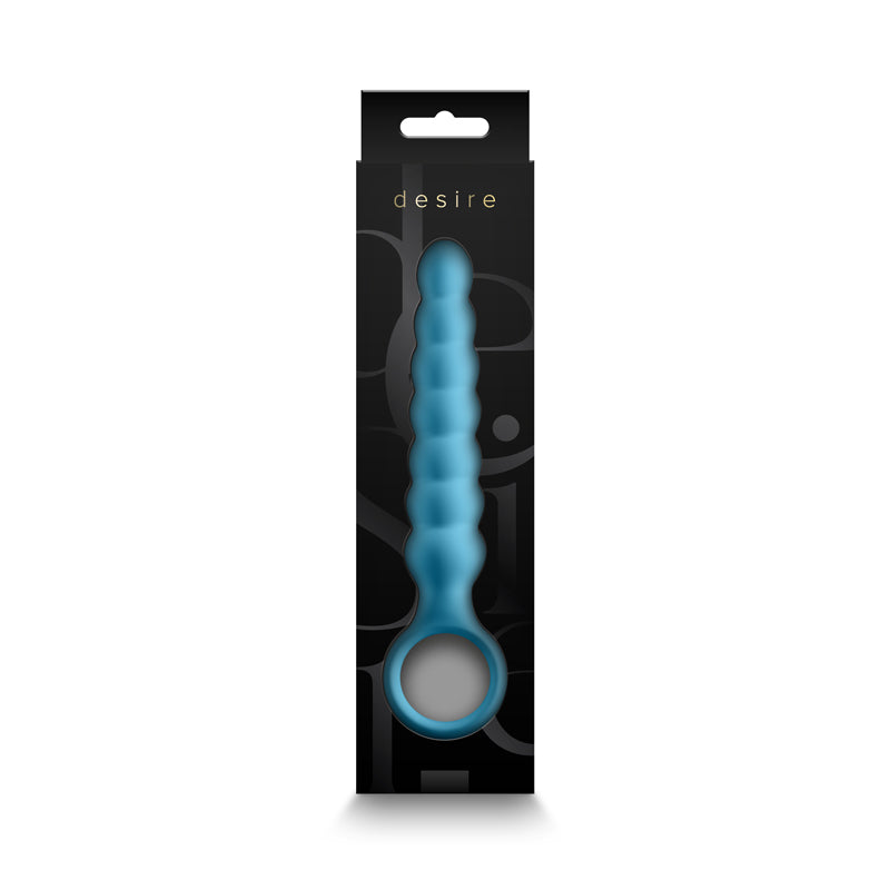 NS Novelties Desire - Lucent - Blue 16.7cm USB Rechargeable Vibrating Anal Bead