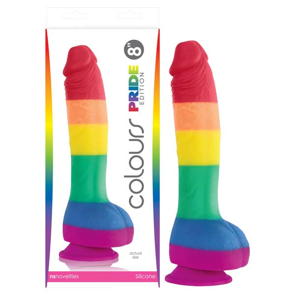 NS Novelties | Colours Pride Edition - 8"Rainbow 20.3cm Dong Dildo