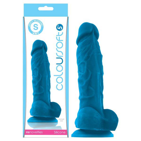 NS Novelties | ColourSoft - 5" Soft Dildo Blue 12.7cm Dong