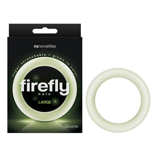 NS Novelties Firefly Halo - Glow In Dark Clear Large 60mm Cock Ring