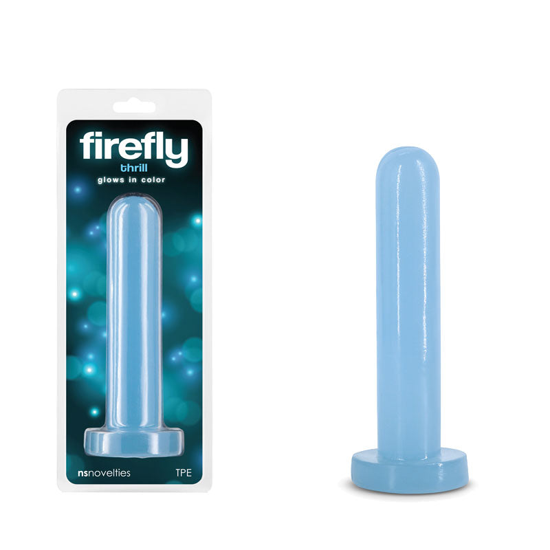 NS Novelties Firefly - Thrill - Glow in Dark Blue 15.5cm Small Dildo