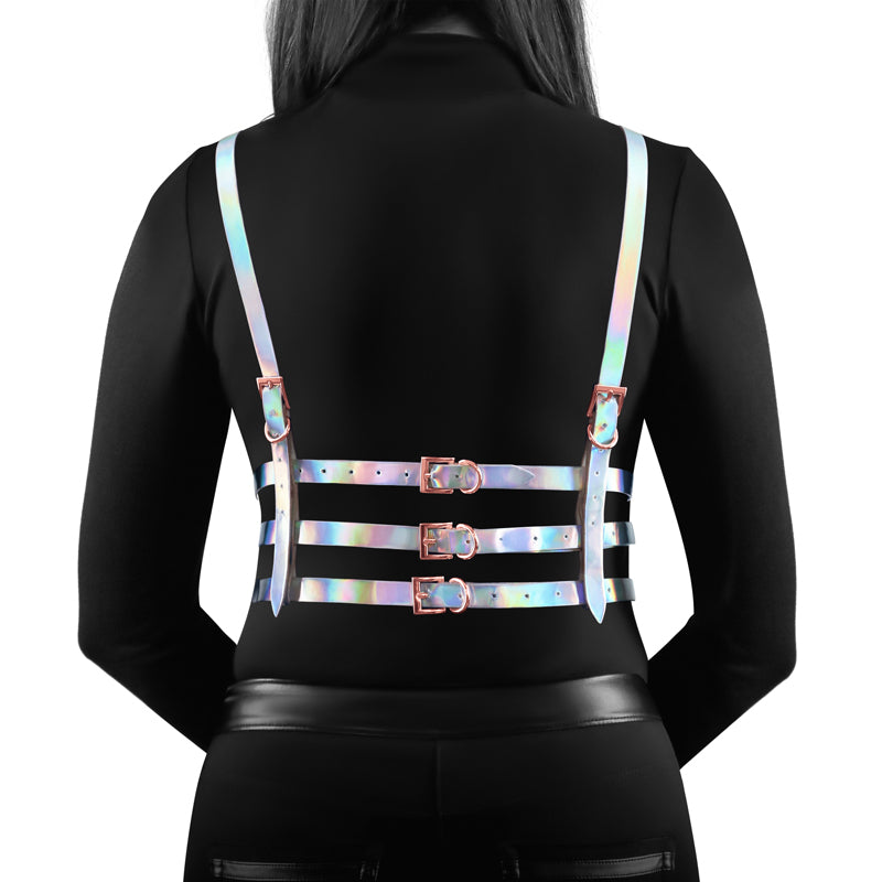 NS Novelties Cosmo Harness Bewitch Metallic Rainbow - S/M or M/L