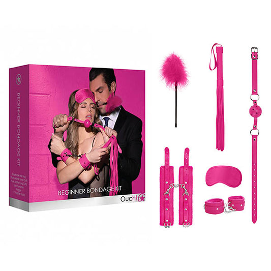 Shots Toys | Ouch! Beginners Bondage Kit - Pink - 5 Piece Set