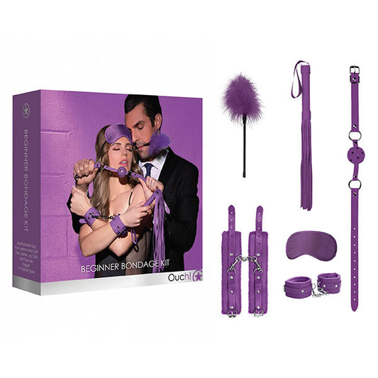 Shots Toys | Ouch! Beginners Bondage Kit - Purple - 5 Piece Set