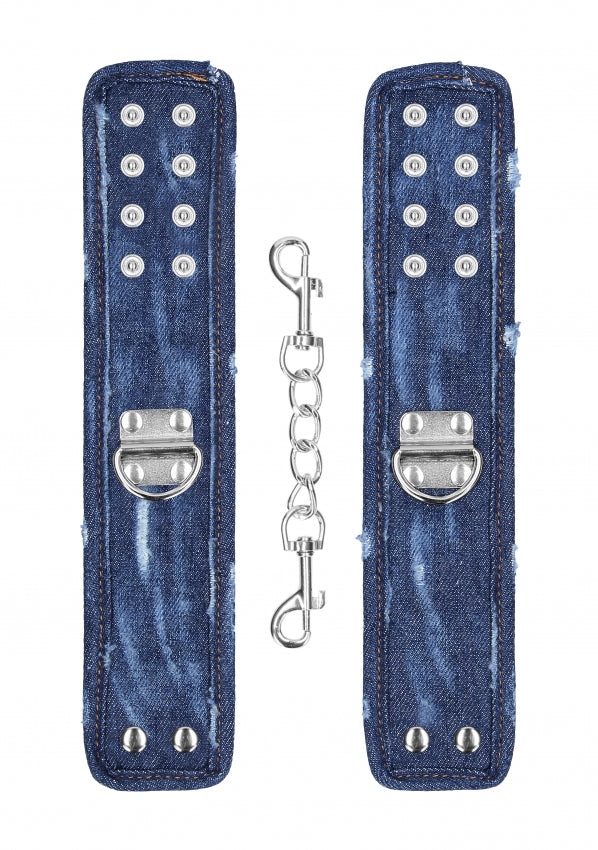 Shots Toys | Ouch! Denim Handcuffs - Roughend Denim Style - Blue