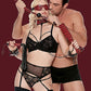 Shots Toys | Ouch! Luxury Bondage Kit - Burgundy - 10 Piece Set