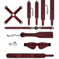 Shots Toys | Ouch! Luxury Bondage Kit - Burgundy - 10 Piece Set