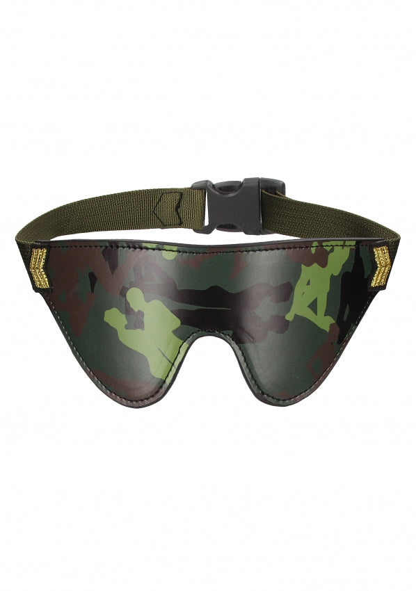 Shots Toys | Ouch! Eye-Mask - Army Theme - Green