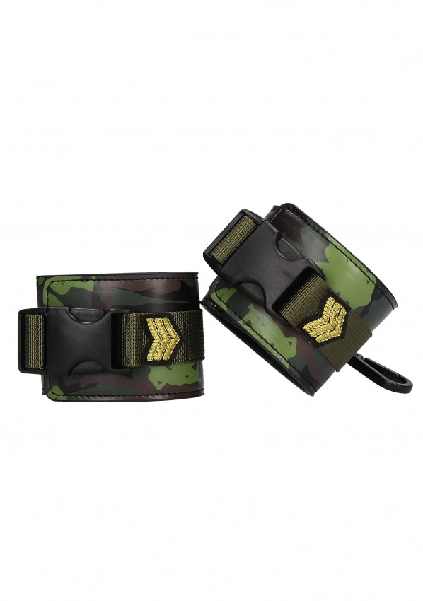 Shots Toys | Ouch! Wrist Cuffs - Army Theme - Green