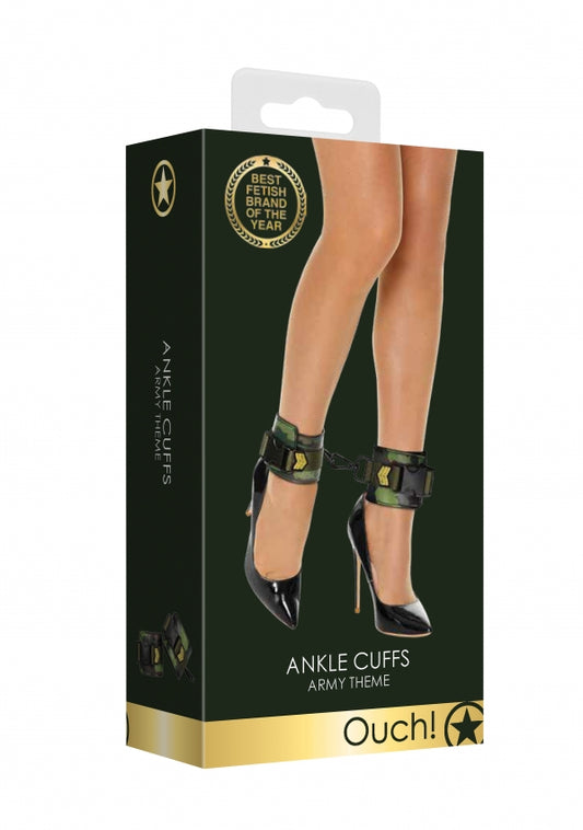 Shots Toys | Ouch! Ankle Cuffs - Army Theme - Green