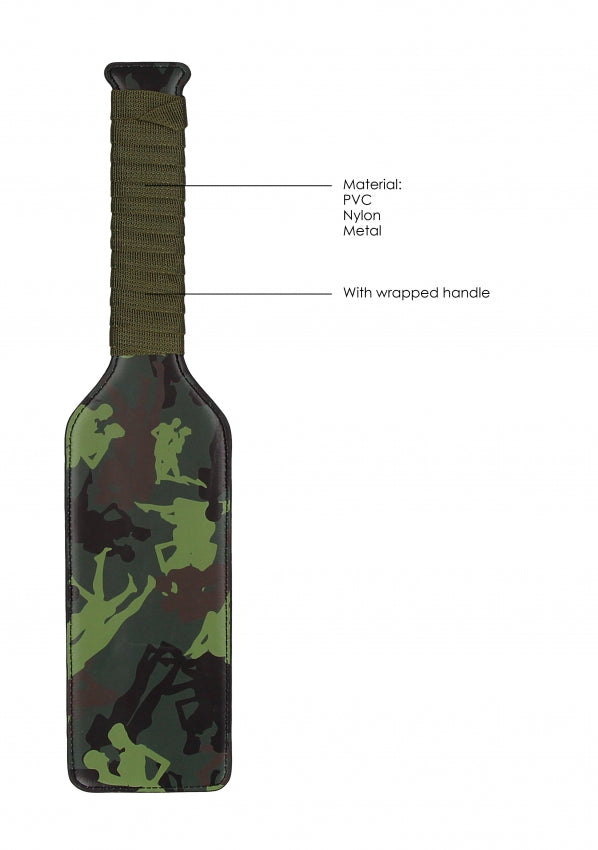 Shots Toys | Ouch! Paddle - Army Theme - Green