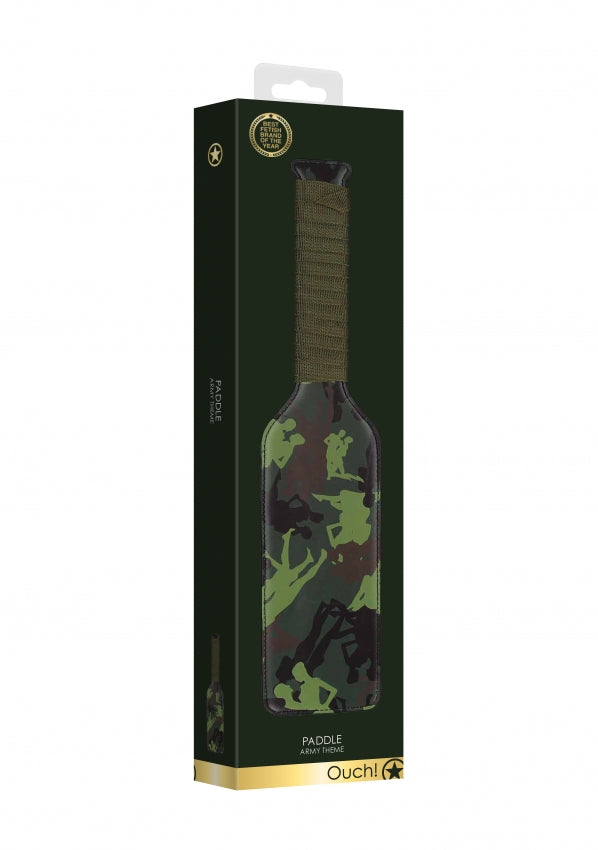 Shots Toys | Ouch! Paddle - Army Theme - Green