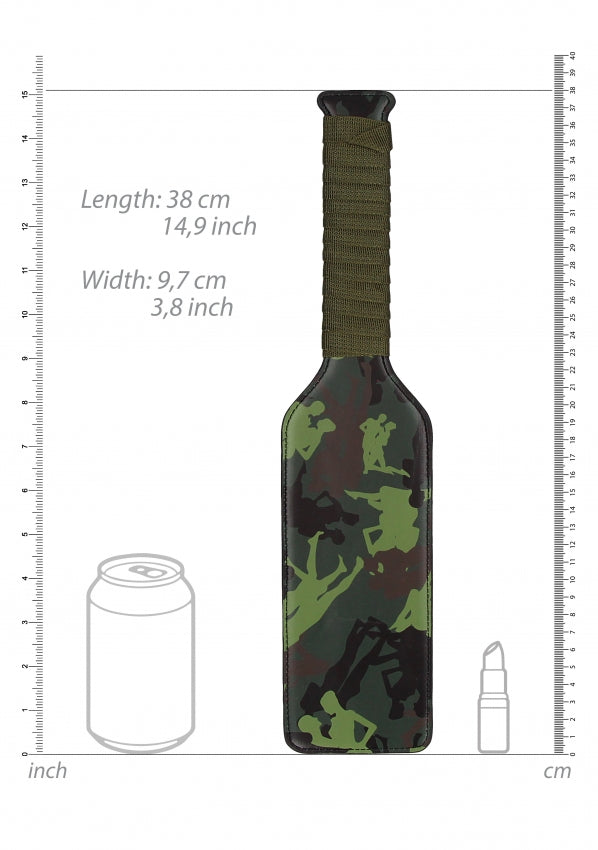 Shots Toys | Ouch! Paddle - Army Theme - Green