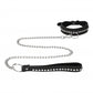 Shots Toys | Ouch! Diamond Studded Collar W/ Leash - Black