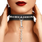 Shots Toys | Ouch! Diamond Studded Collar W/ Leash - Black