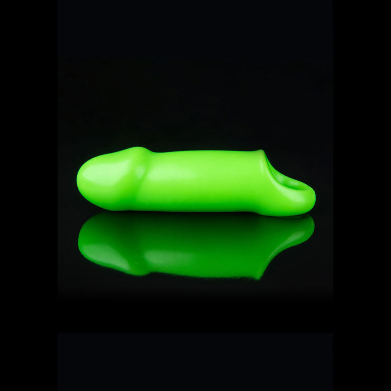 Shots Toys | OUCH! Glow In The Dark Smooth Thick 15.5cm Penis Sleeve