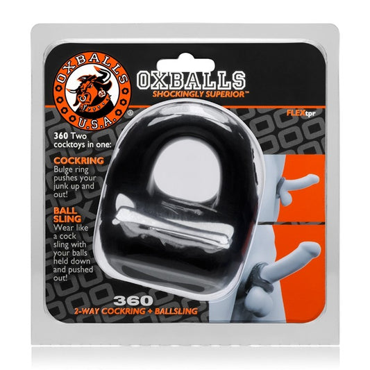 OxBalls 360 dual use cocksling BLACK OXBALLS 360 dual use cocksling BLACK