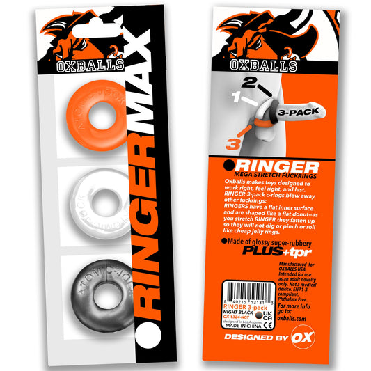 OxBalls RINGER MAX Cock Rings 3-pack HAZZARD