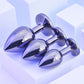 Playboy Pleasure PLEASURE 3 WAYS Metal Butt Plugs - Set of 3 Sizes