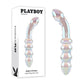 Playboy Pleasure JEWELS DOUBLE Clear Glass 17.1cm Double Ended Dildo