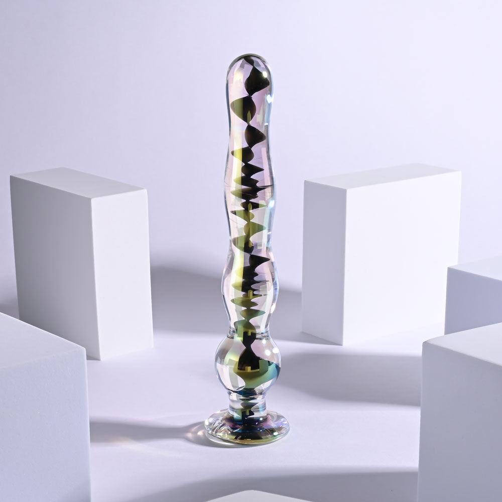 Playboy Pleasure JEWELS WAND Clear Glass 20.3cm Dildo