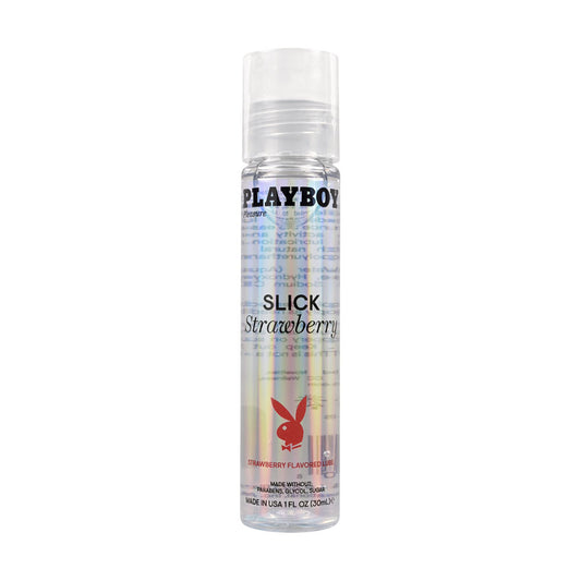 Playboy Pleasure SLICK Strawberry Flavoured Water Based Lubricant 30ml