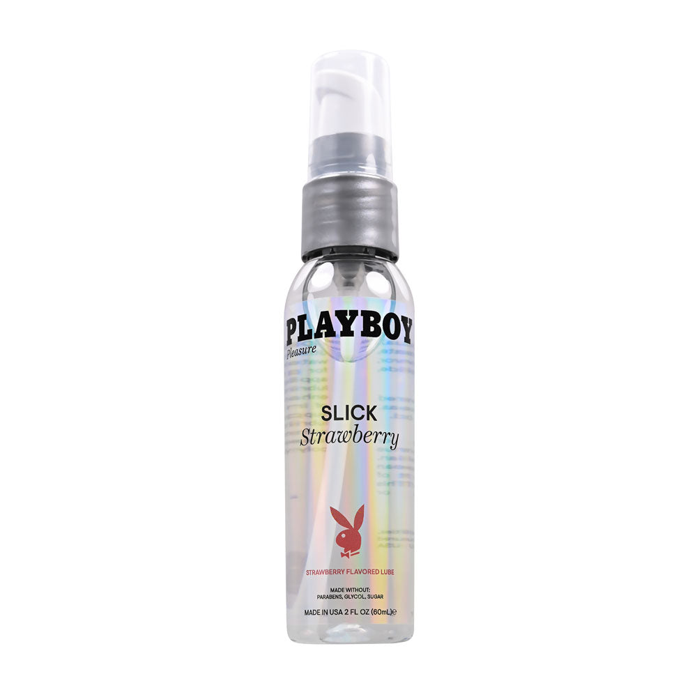 Playboy Pleasure SLICK Strawberry Flavoured Water Based Lubricant 60ml