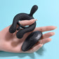 Playboy Pleasure TRIPLE PLAY Black USB Rechargeable Cock Ring w Wireless Remote