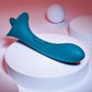 Playboy Pleasure TRUE INDULGENCE Teal 21.3cm Rechargeable Vibrator Flicking Tip