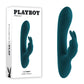 Playboy Pleasure LIL RABBIT Deep Teal 14.6cm USB Rechargeable Rabbit Vibrator